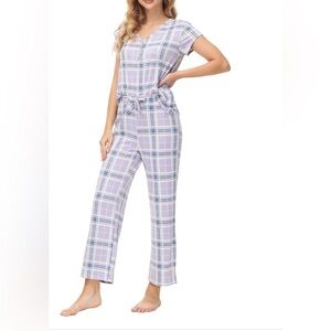 NWT Echo Womens 2-pc. Floral Print Sleepwear Set - Lilac Multi - Medium